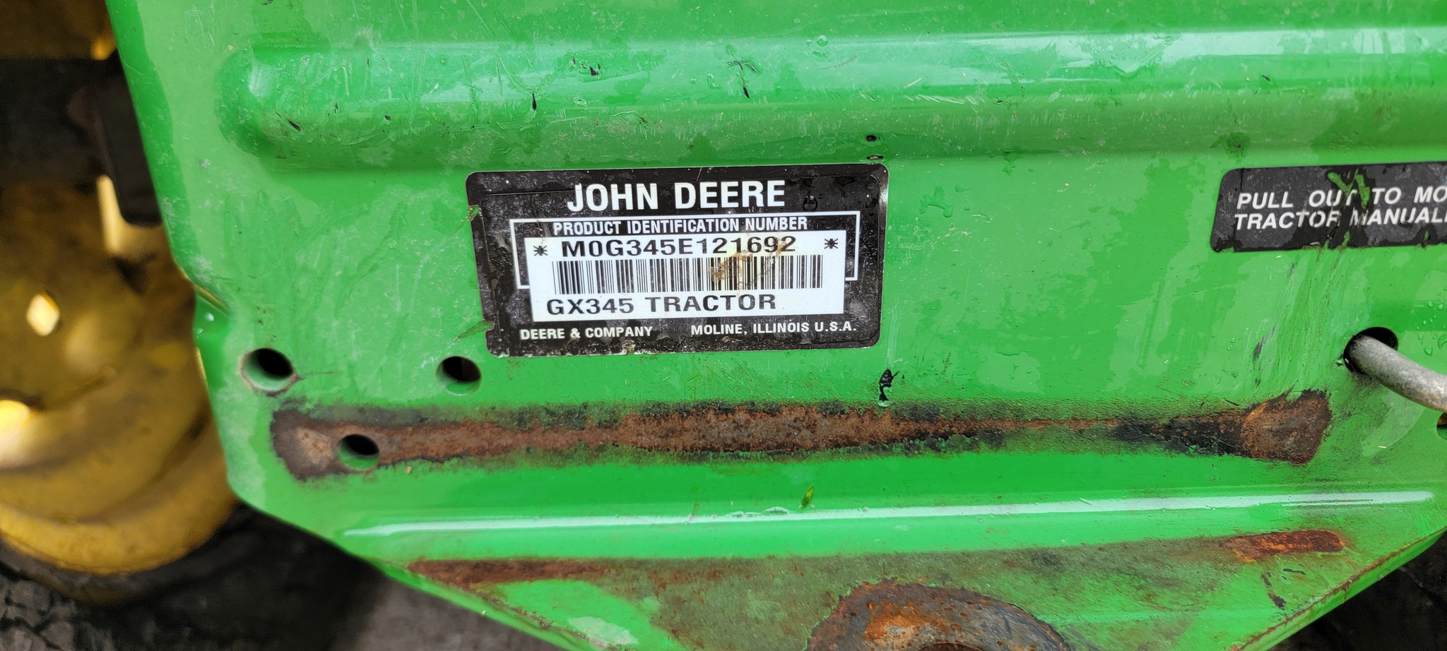 2002 John Deere GX345 Image 11