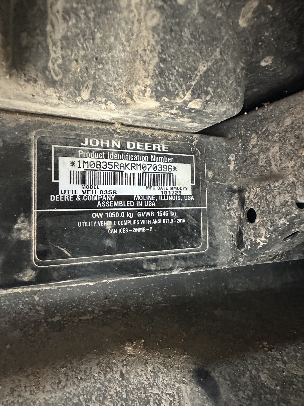  2024 John Deere XUV 835R at Heritage Tractor in Atchison, KS
