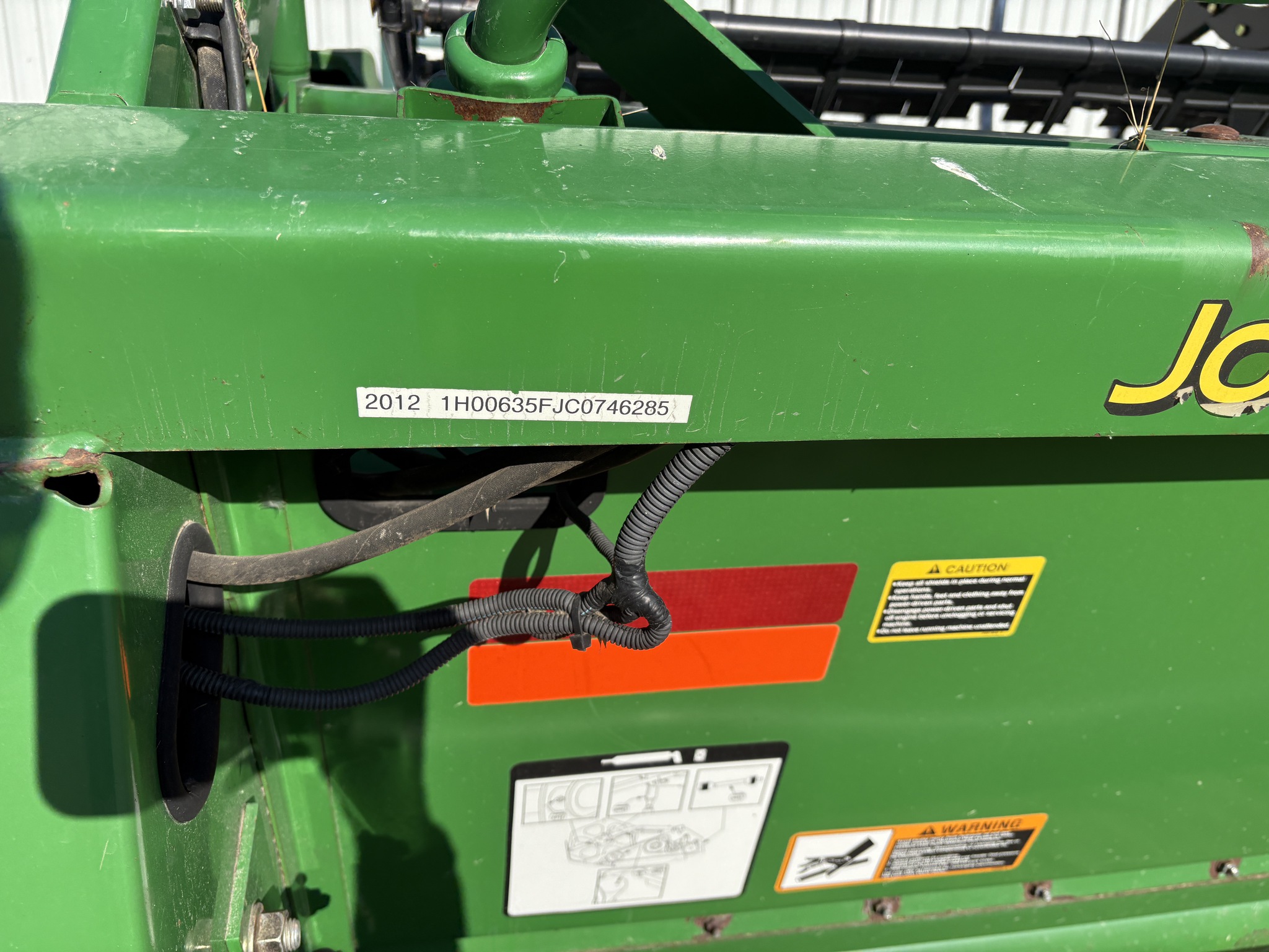 2012 John Deere 635F Image 12