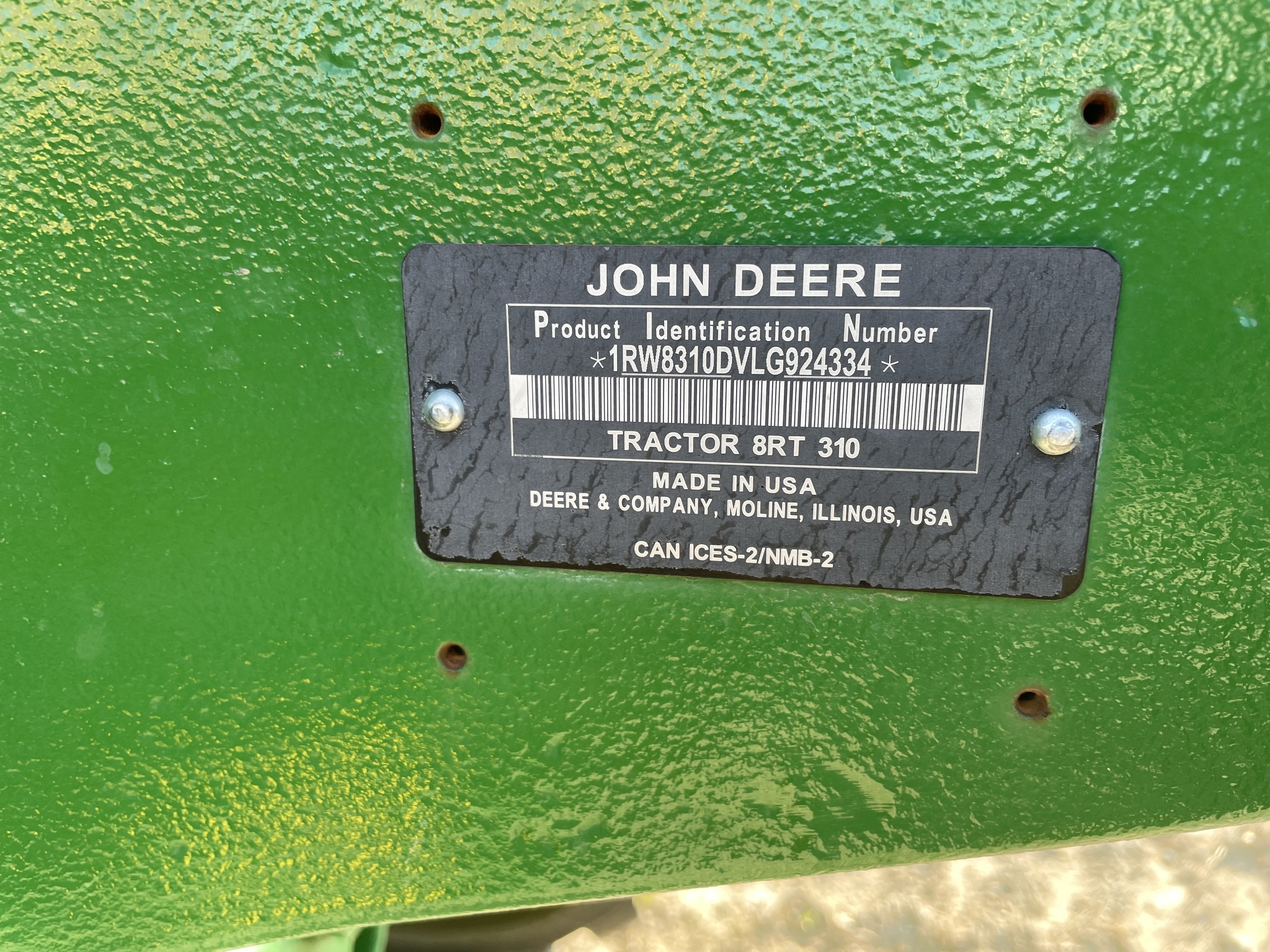 2020 John Deere 8RT 310 Image 5