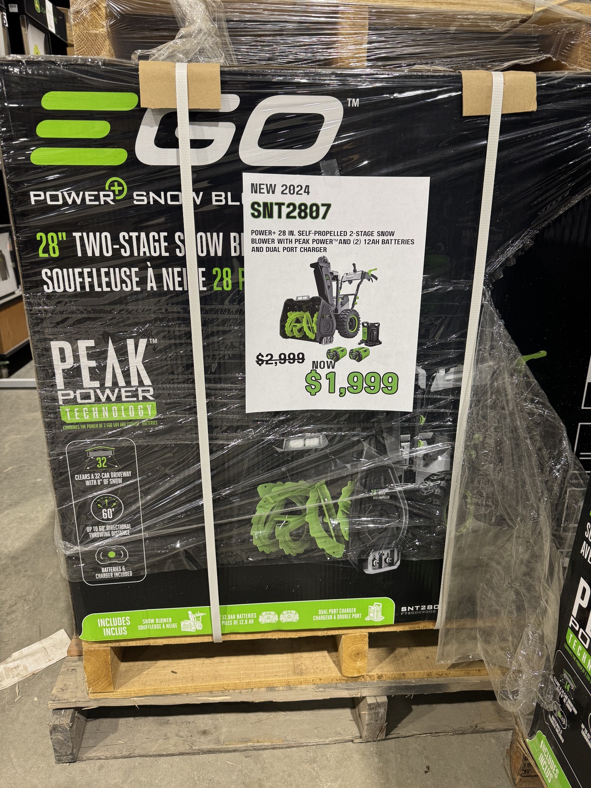 2024 EGO SNT2807 Image 1