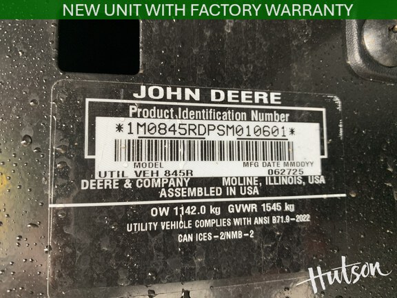 Photo of 2025 John Deere XUV 845R Signature Edition