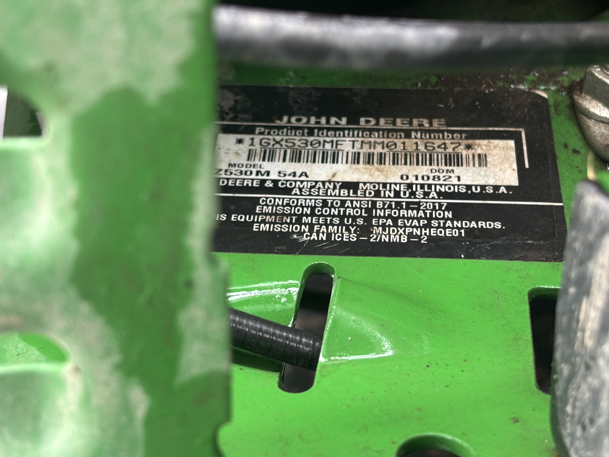 Used 2021 John Deere Z530M Zero Turn Mowers at Koenig Equipment in Tipp City, OH - PhotoXL15