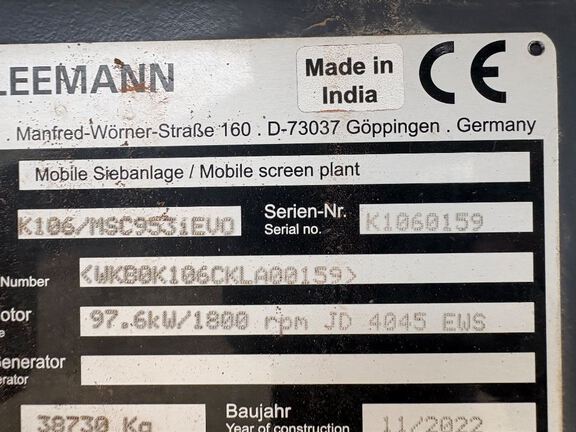 2023 Kleemann MSC953IEVO