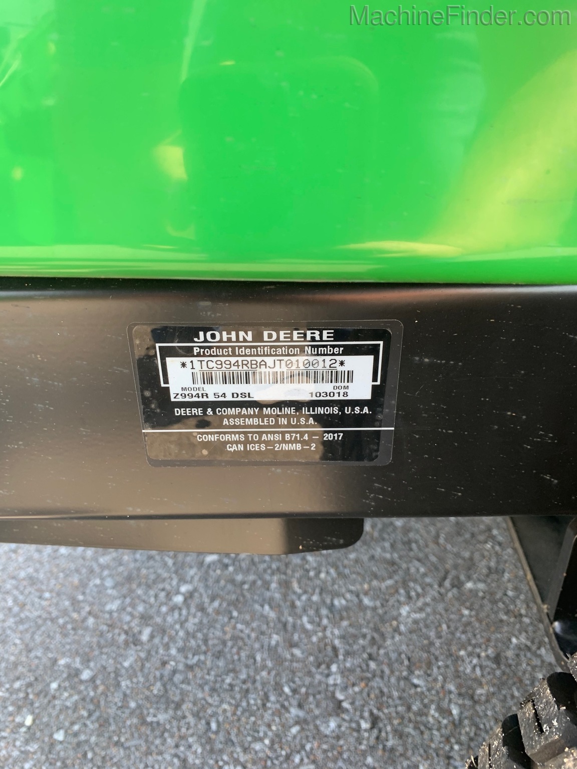 2019 John Deere Z994 Image 7