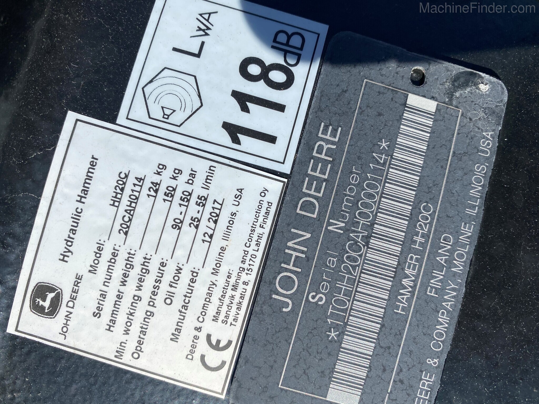 2017 John Deere HH20C Image 3