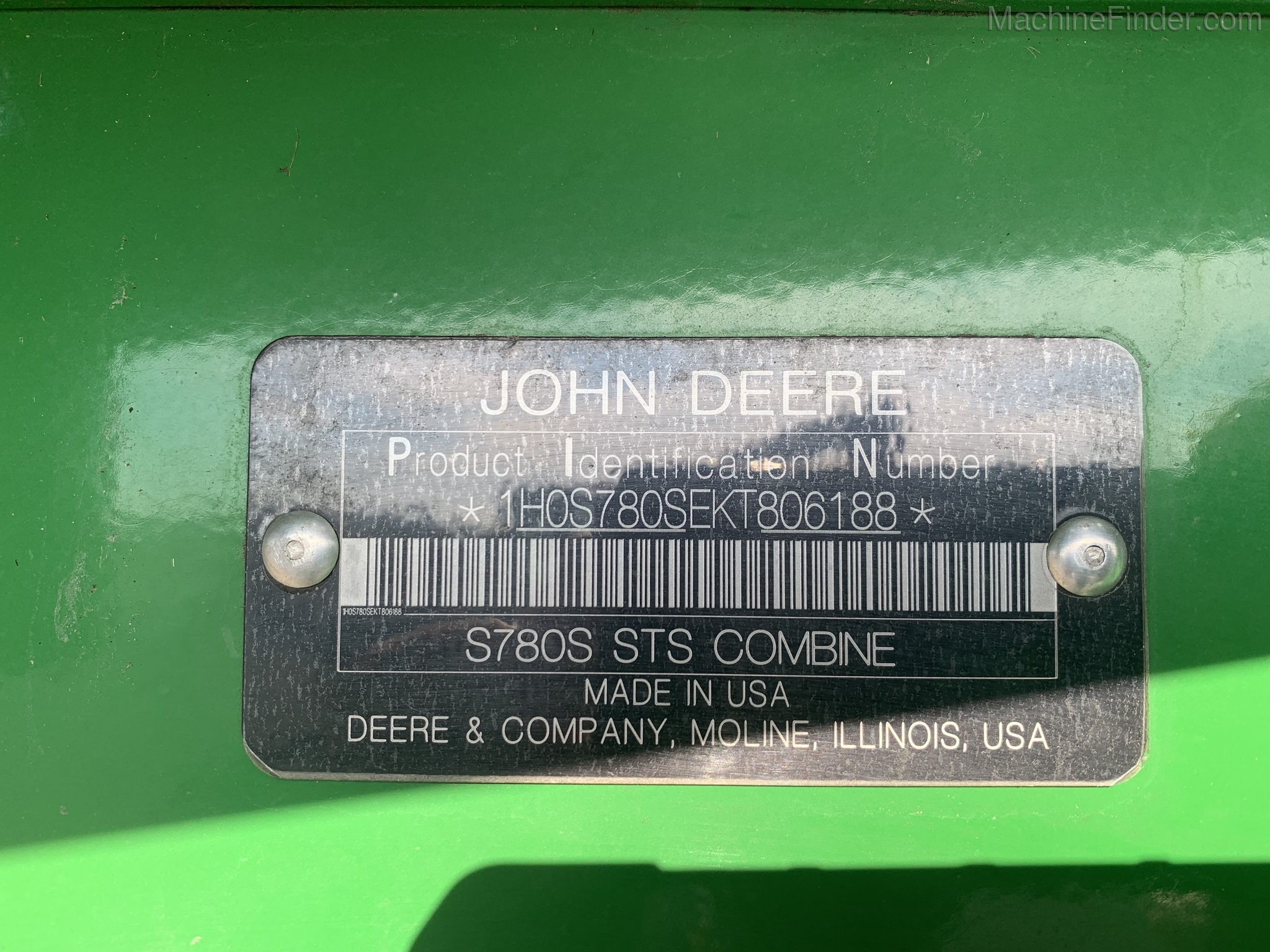 2019 John Deere S780 Image 10