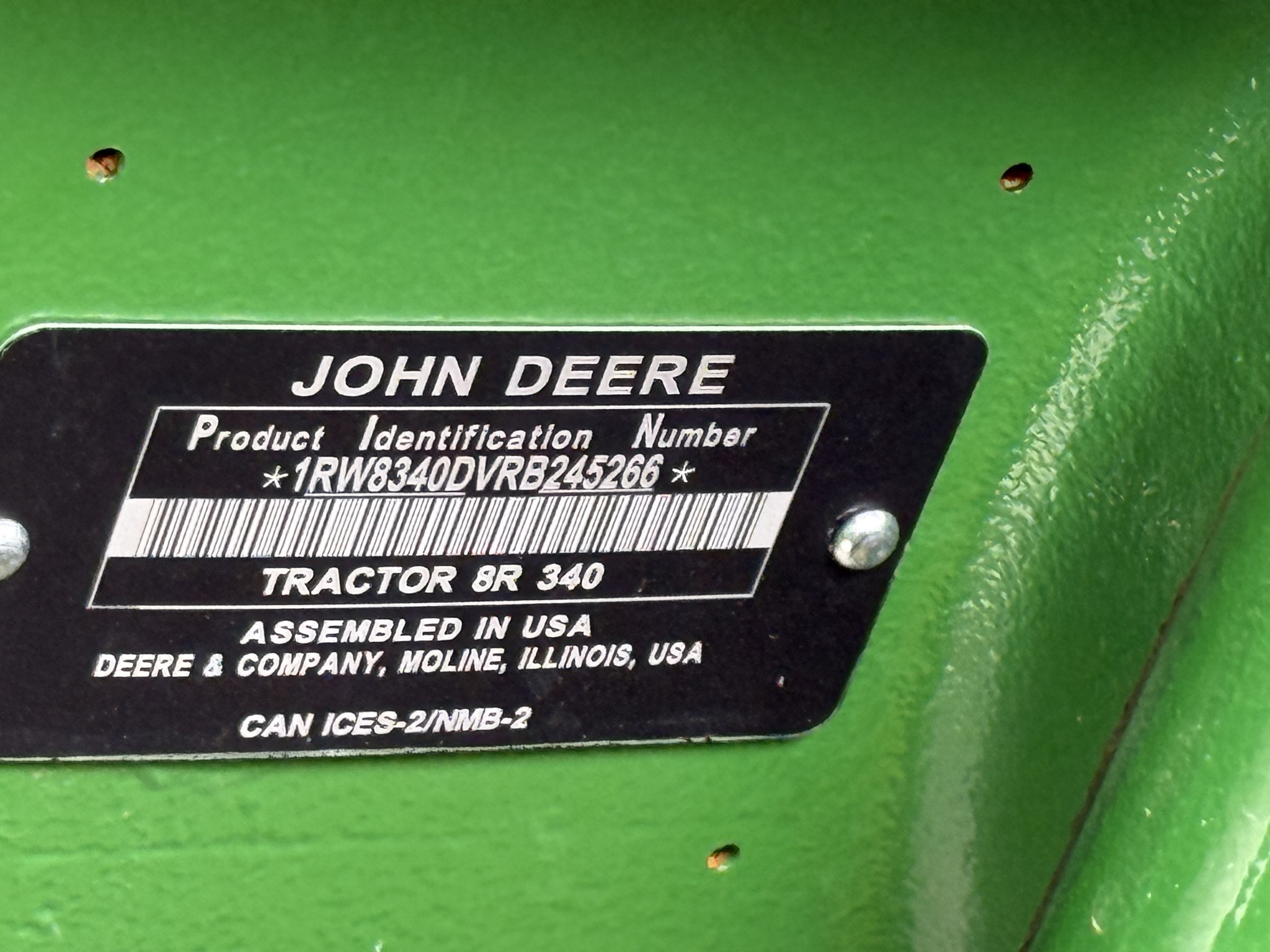  2024 John Deere 8R 340 at Heritage Tractor in Nevada, MO