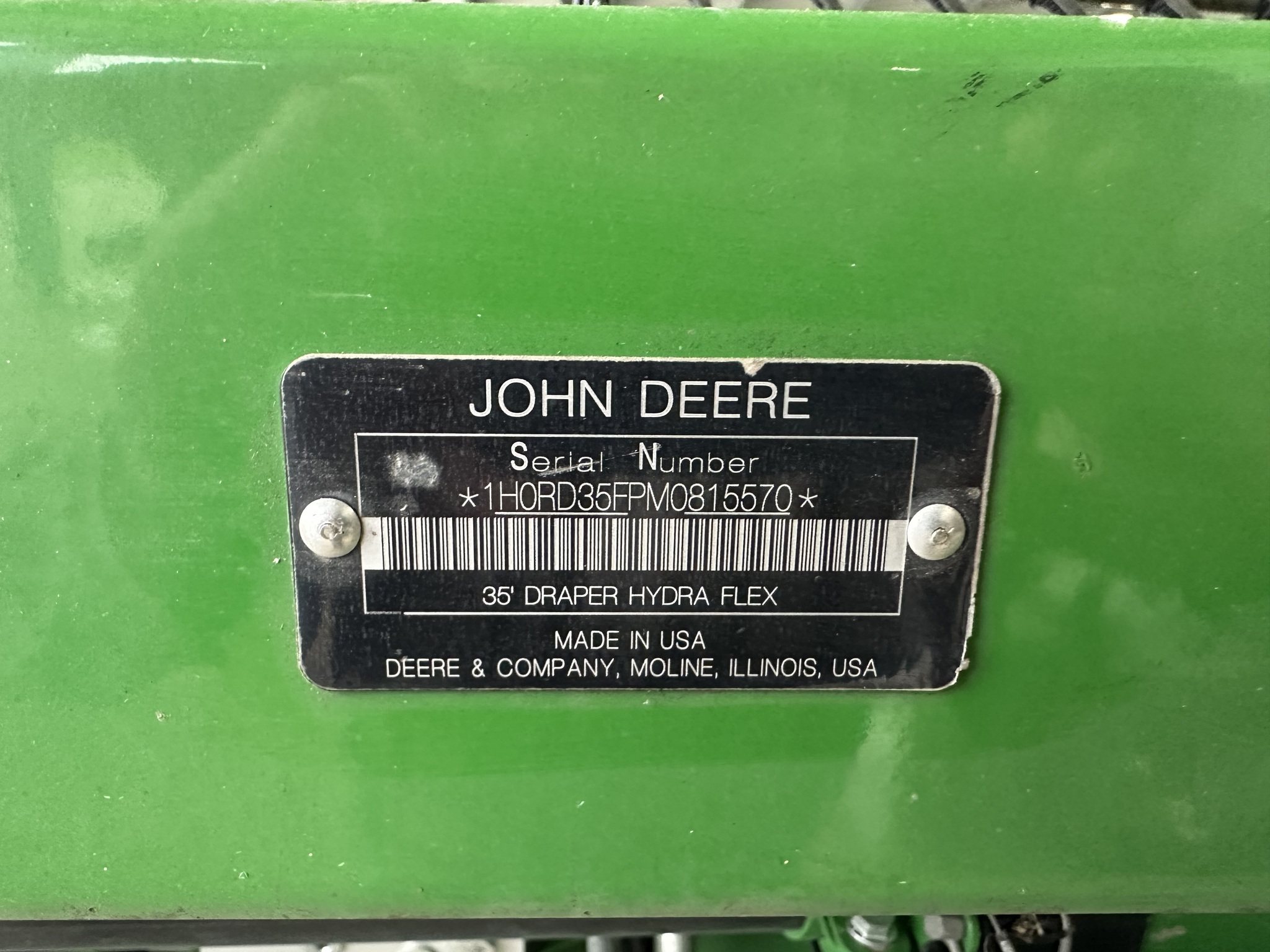 2021 John Deere RD35F Image 10