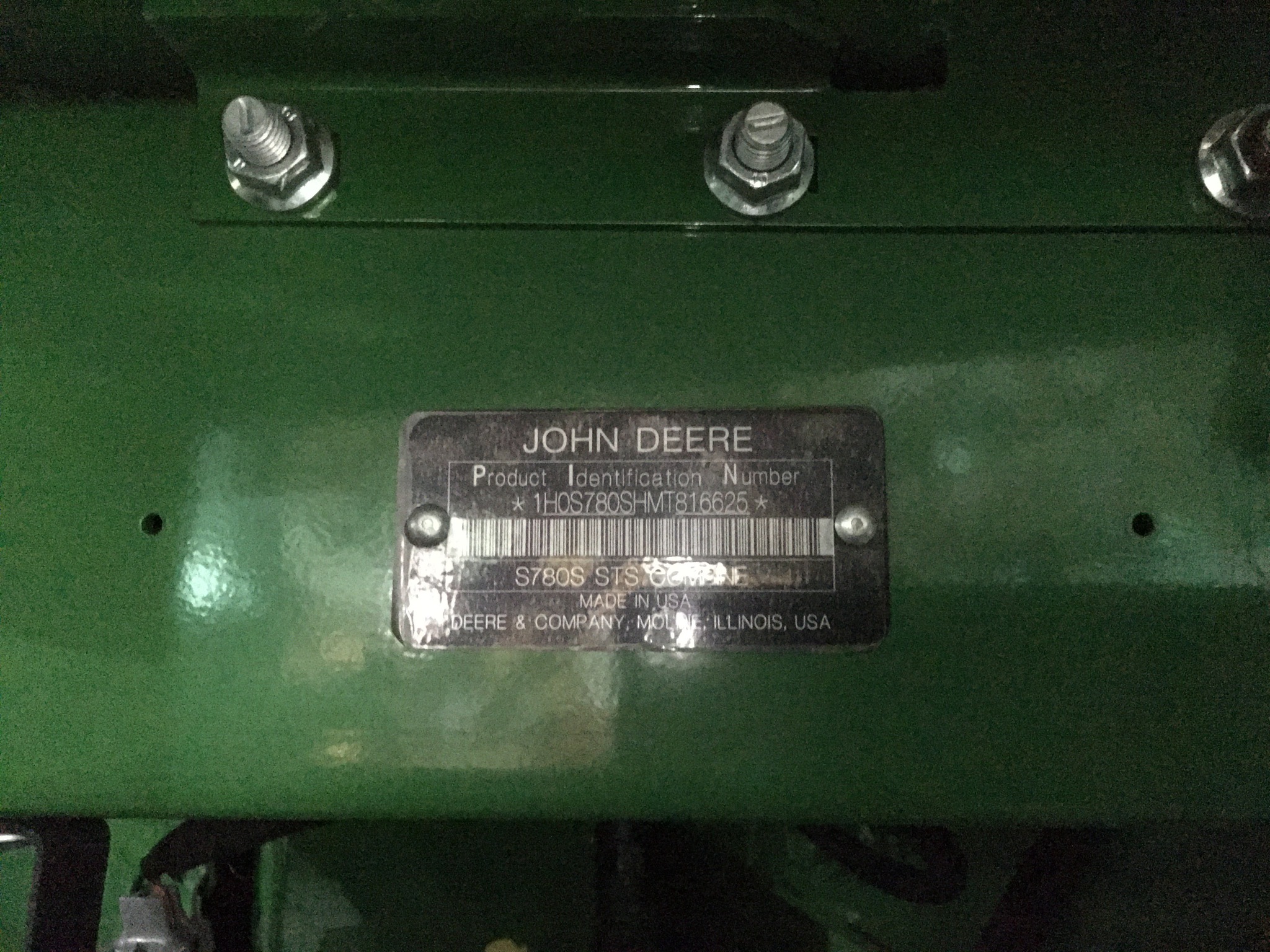 2021 John Deere S780 Image 17