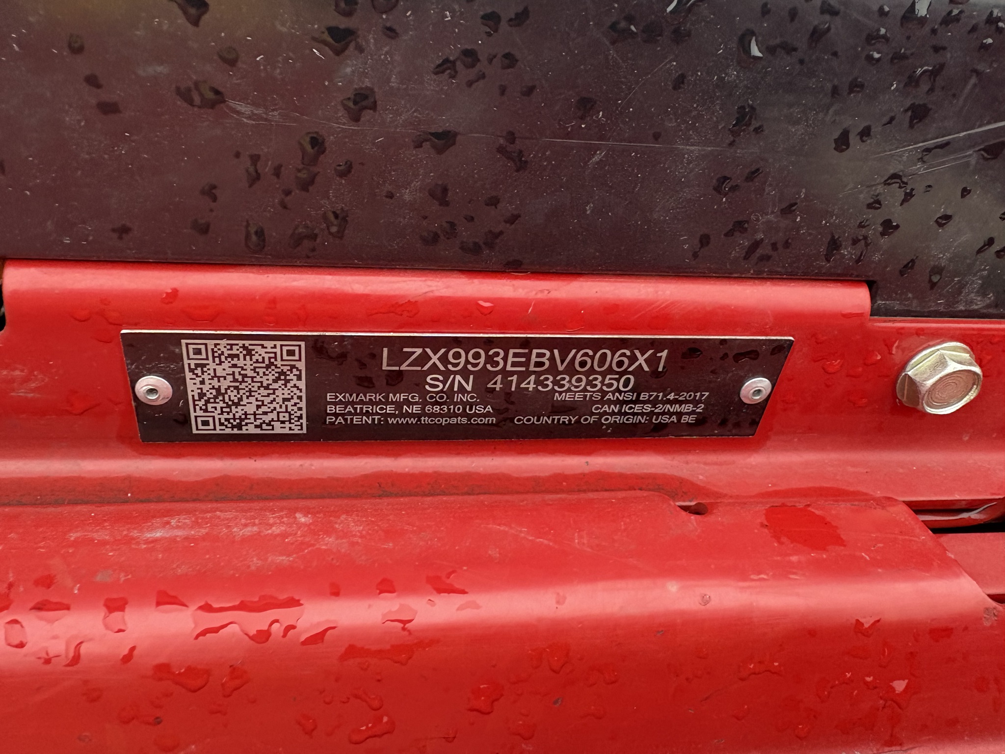  2023 Exmark LZX993EBV606X1 at Heritage Tractor in Roanoke, IL