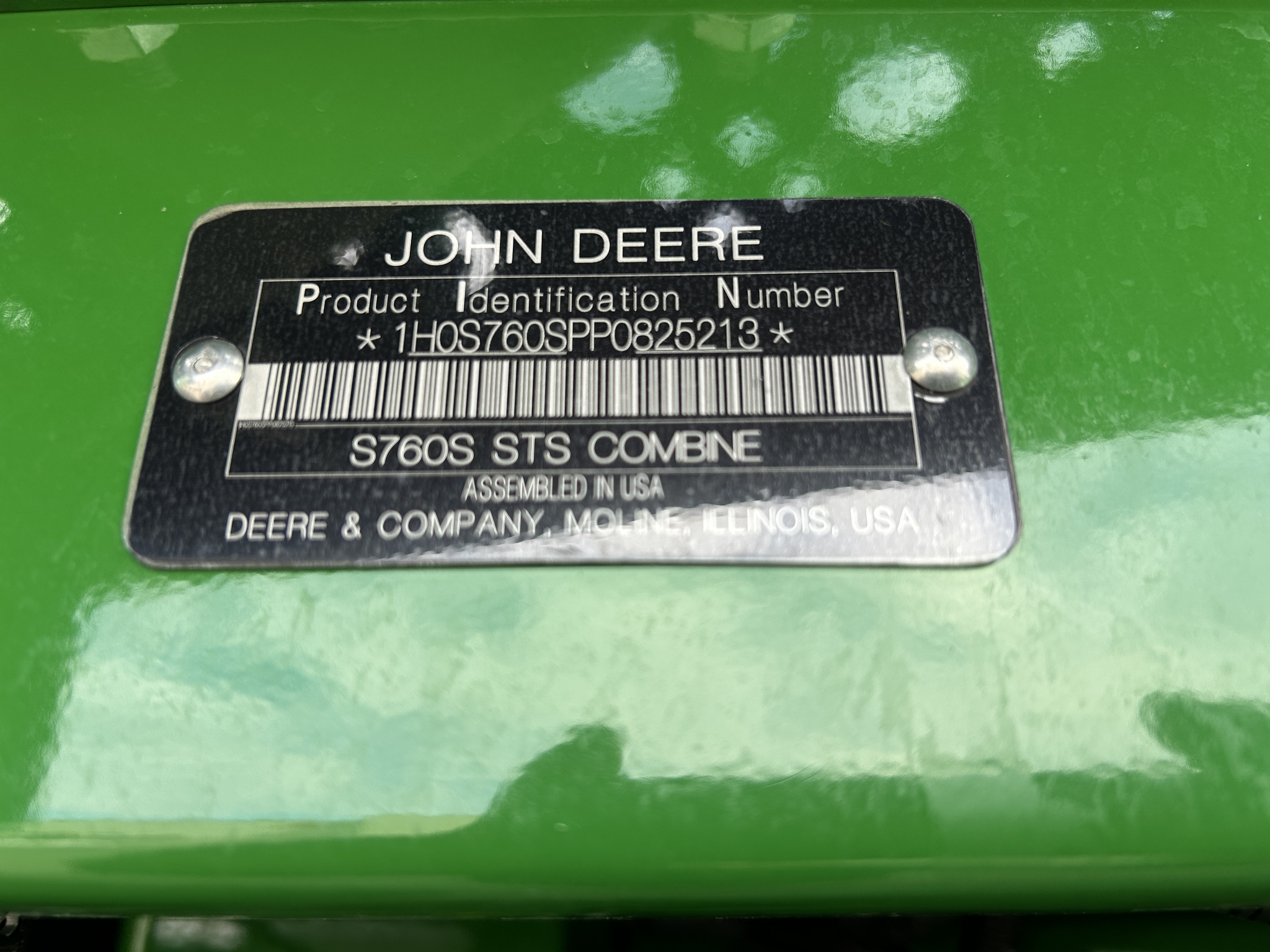  2023 John Deere S760 at Heritage Tractor in Baldwin City, KS