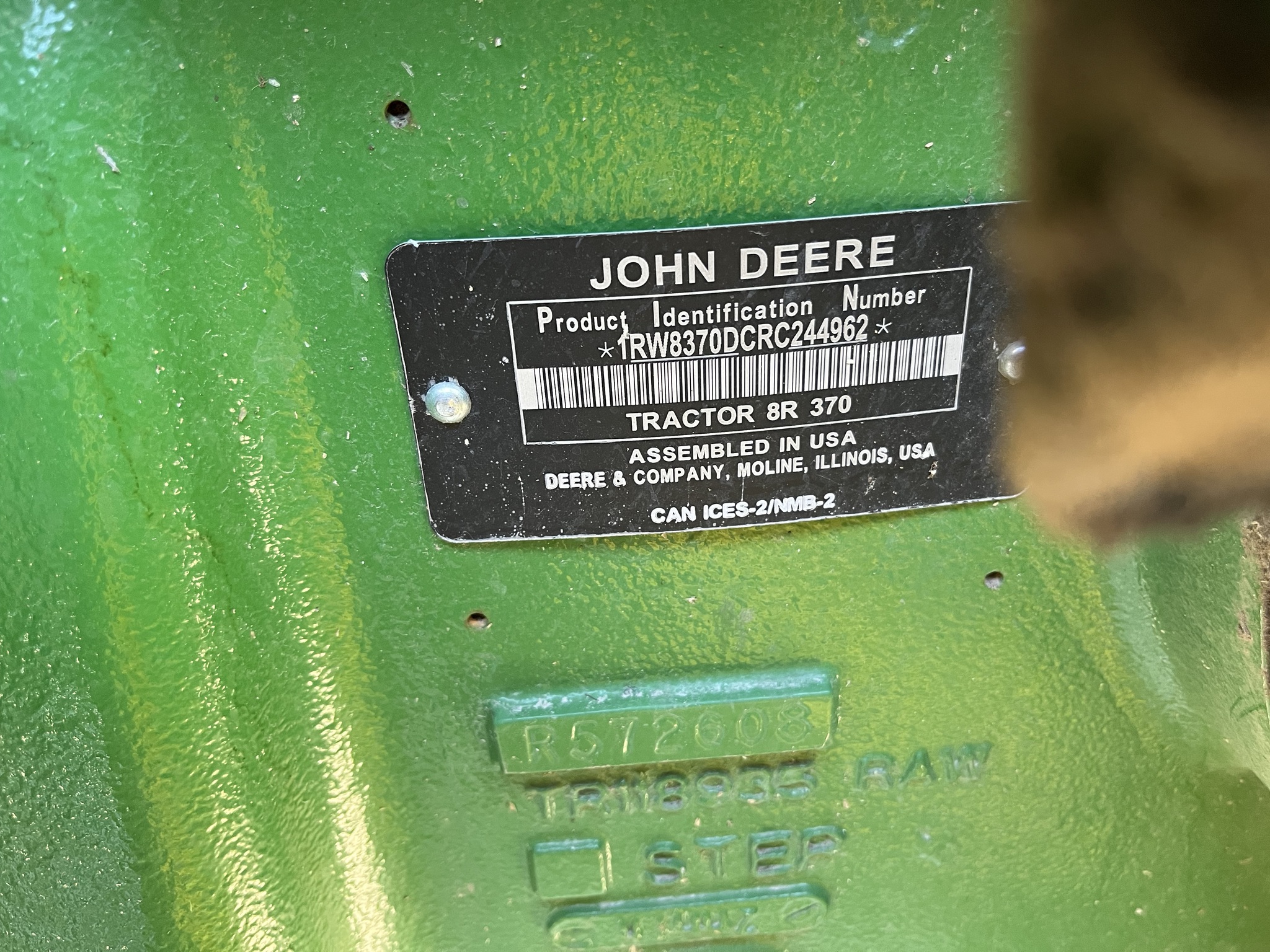  2024 John Deere 8R 370 at Heritage Tractor in Seneca, KS