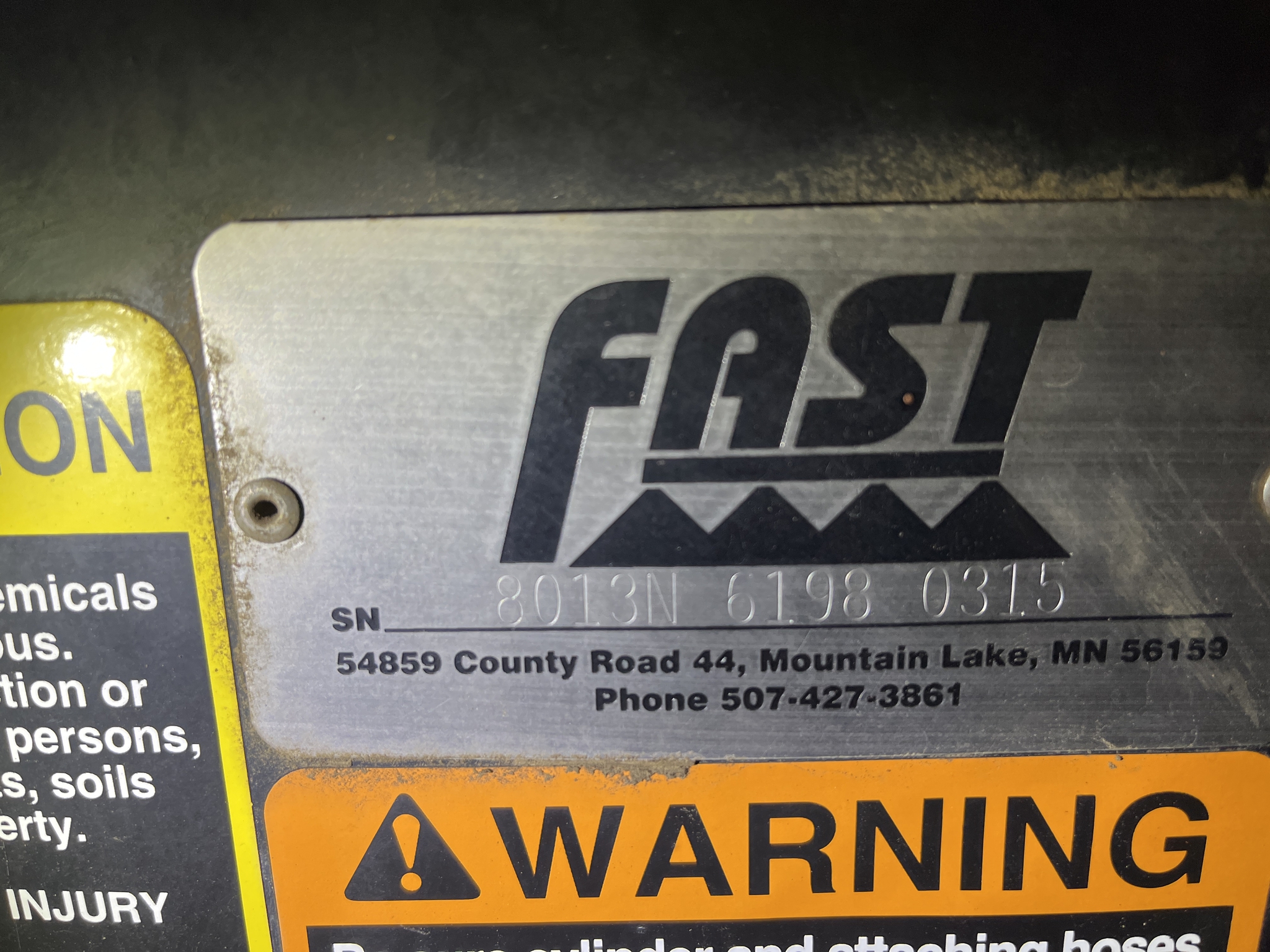 Used 2015 Fast 8013 Nutrient Application at Koenig Equipment in Richmond, IN - PhotoXL14