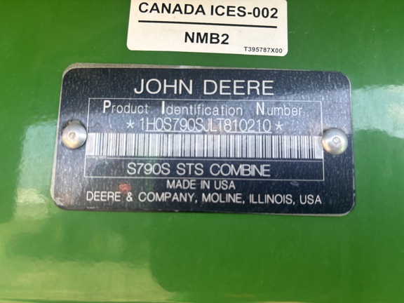 Used 2020 John Deere S790 Combines at Horizon Ag & Turf in Vermilion, AB - Photo20
