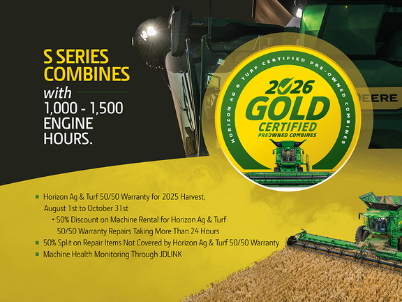 Used 2020 John Deere S790 Combines at Horizon Ag & Turf in Vermilion, AB - Photo2