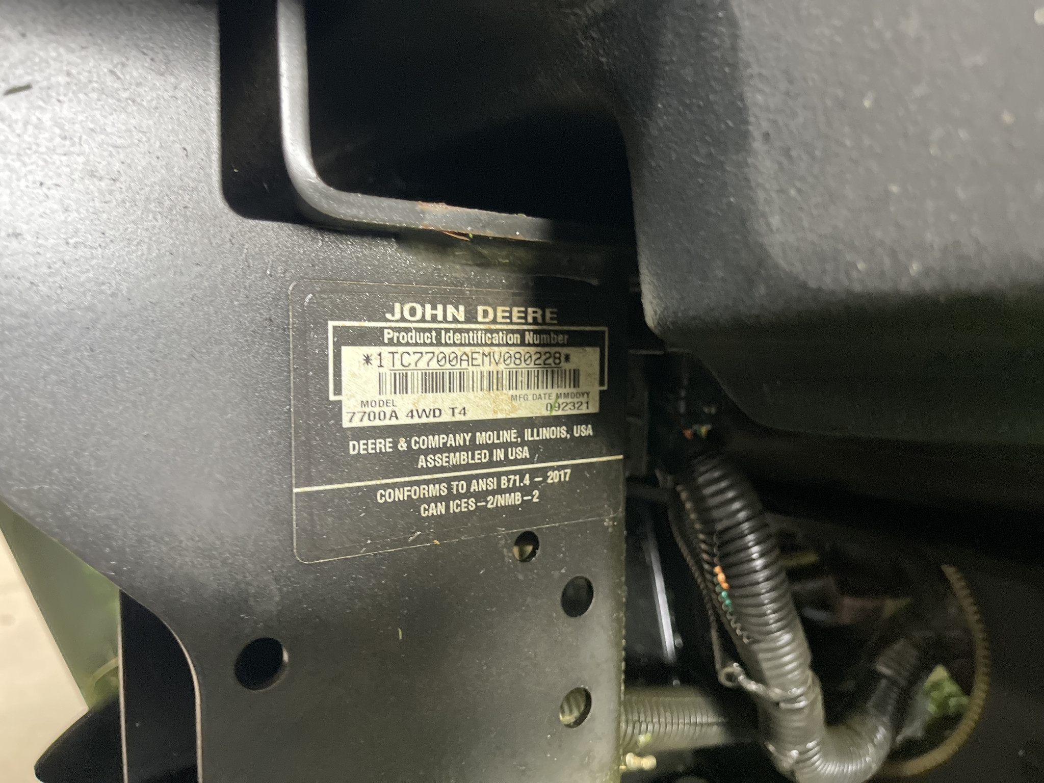2021 John Deere 7700A Image 20