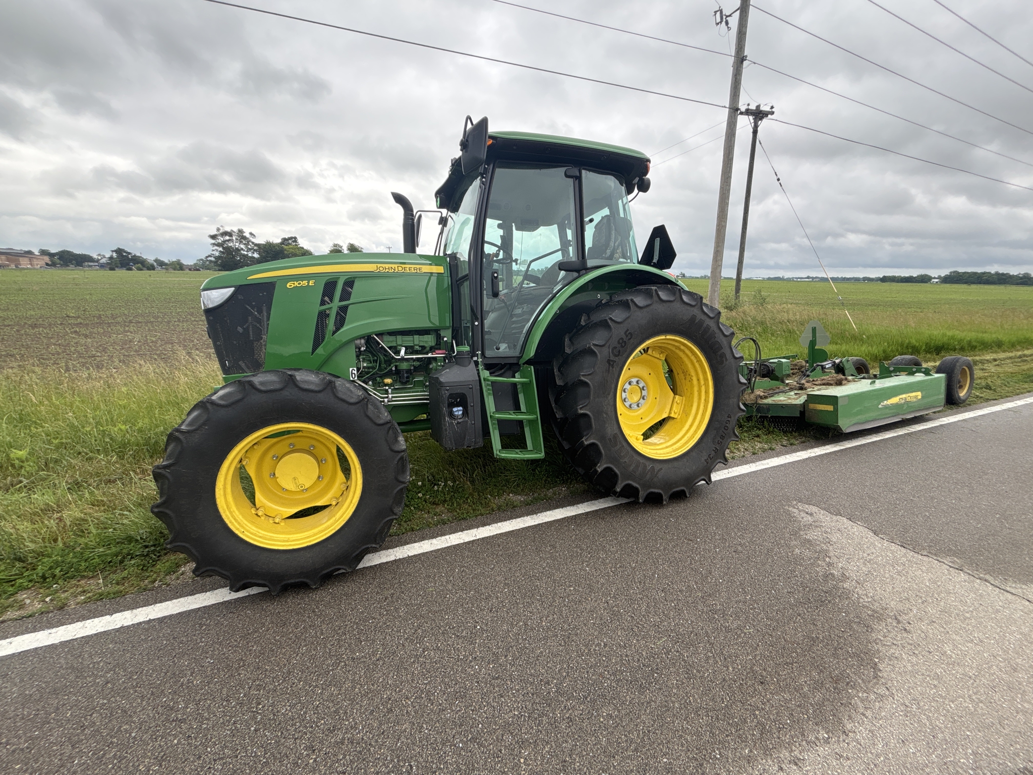 Used 2024 John Deere 6105E Cab Utility Tractors at Koenig Equipment in Greenville, OH - PhotoXL0