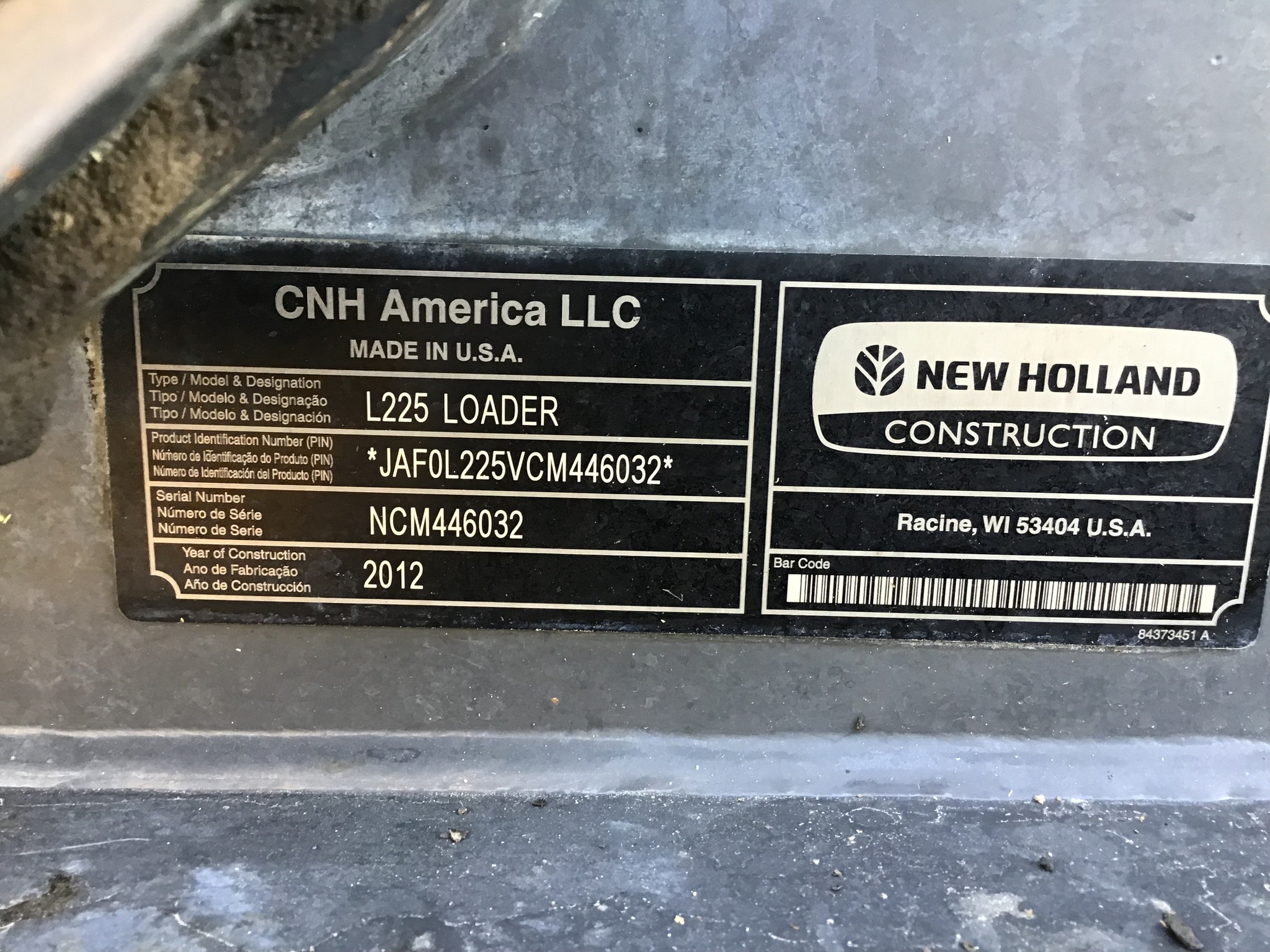 2012 New Holland L225 Image 21