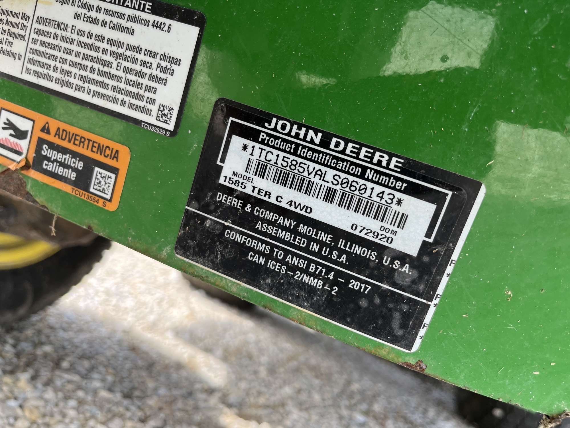 2020 John Deere 1585 Image 14