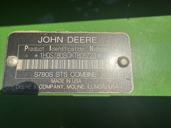 2019 John-Deere S780