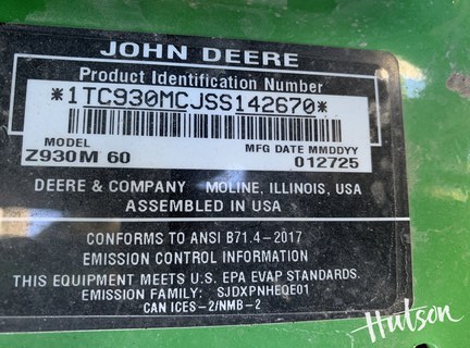Photo of 2025 John Deere Z930M