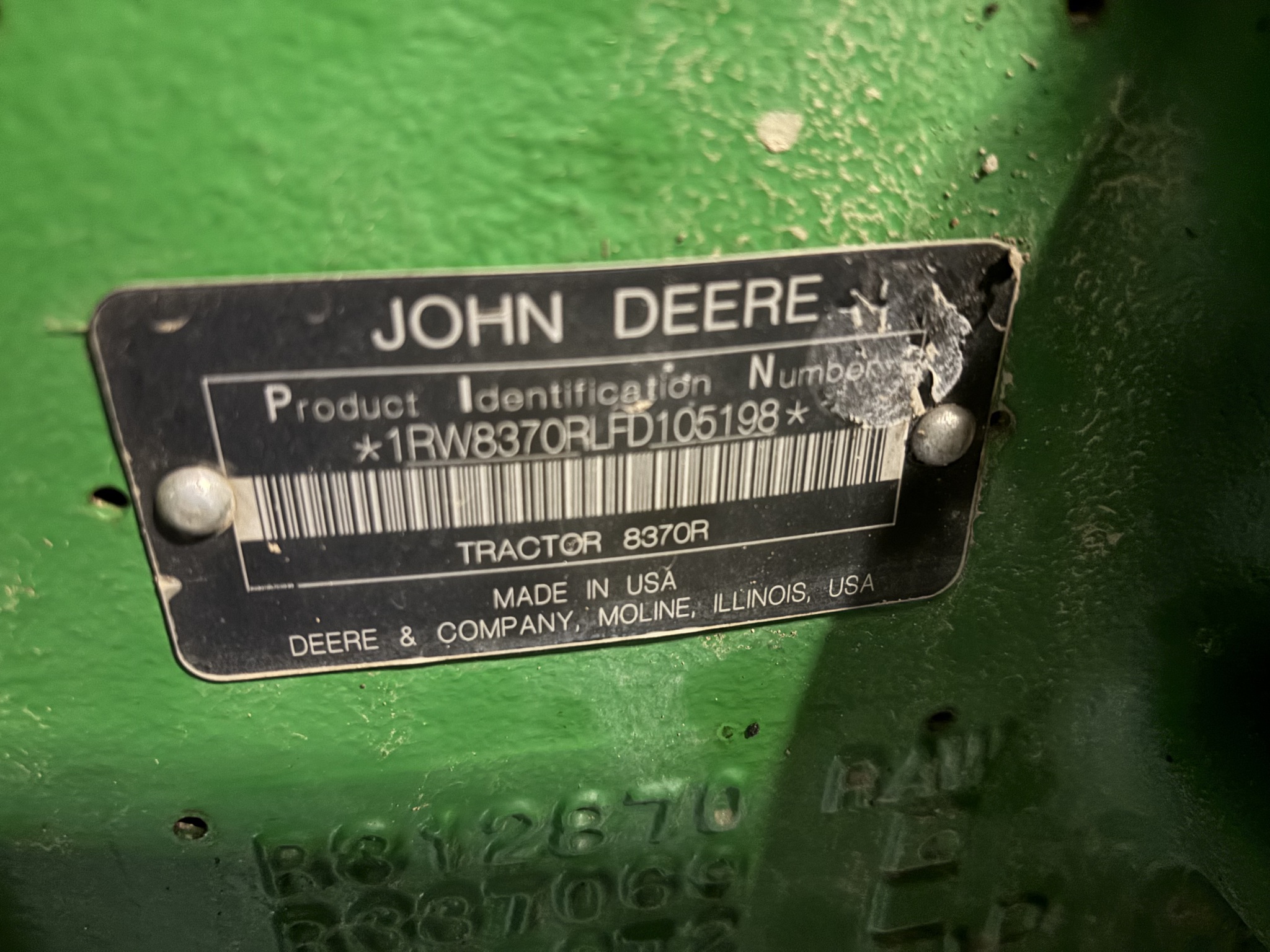 2015 John Deere 8370R Image 9