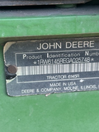 Photo of 2016 John Deere 6145R