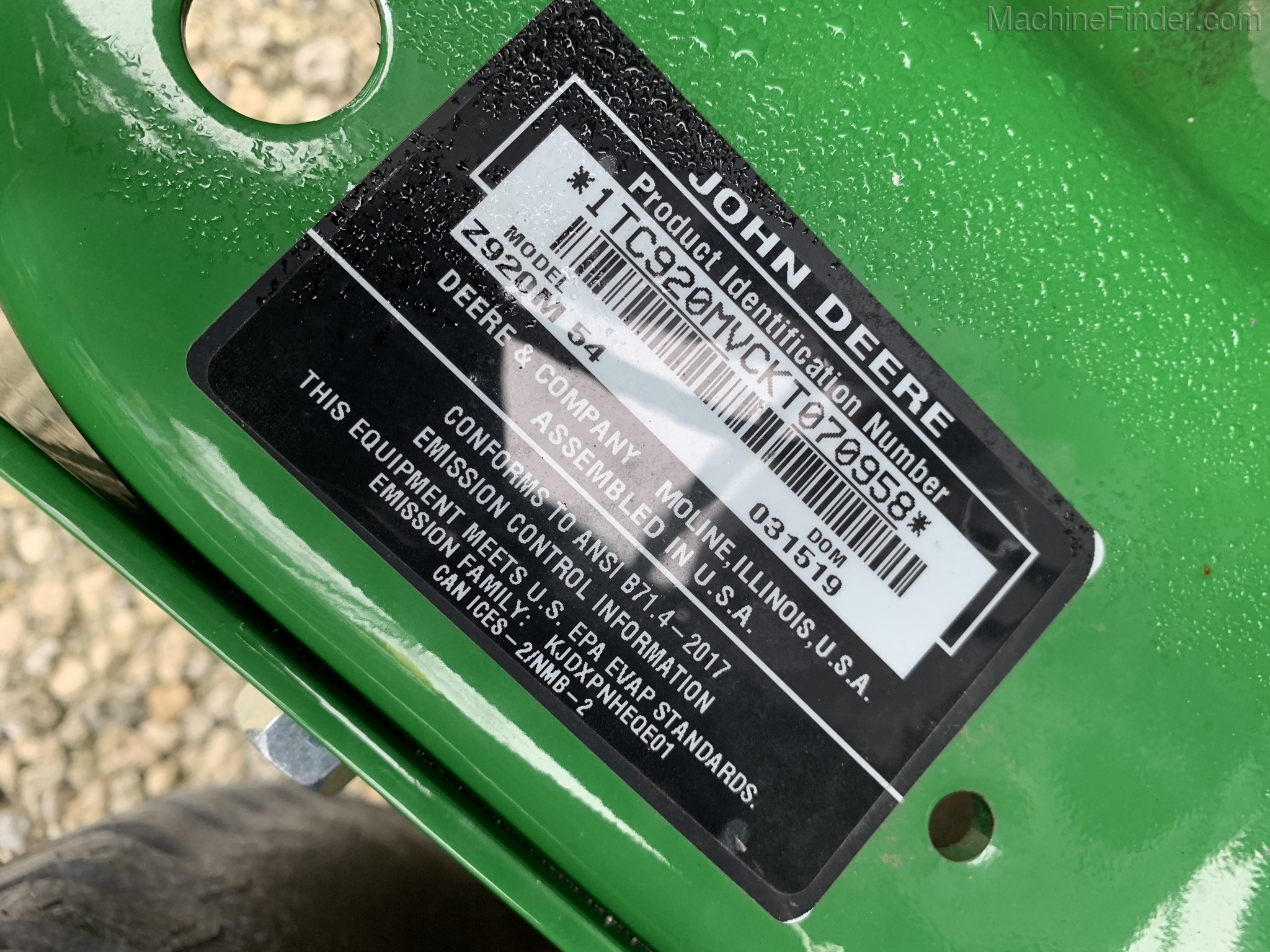 2019 John Deere Z920M Image 6