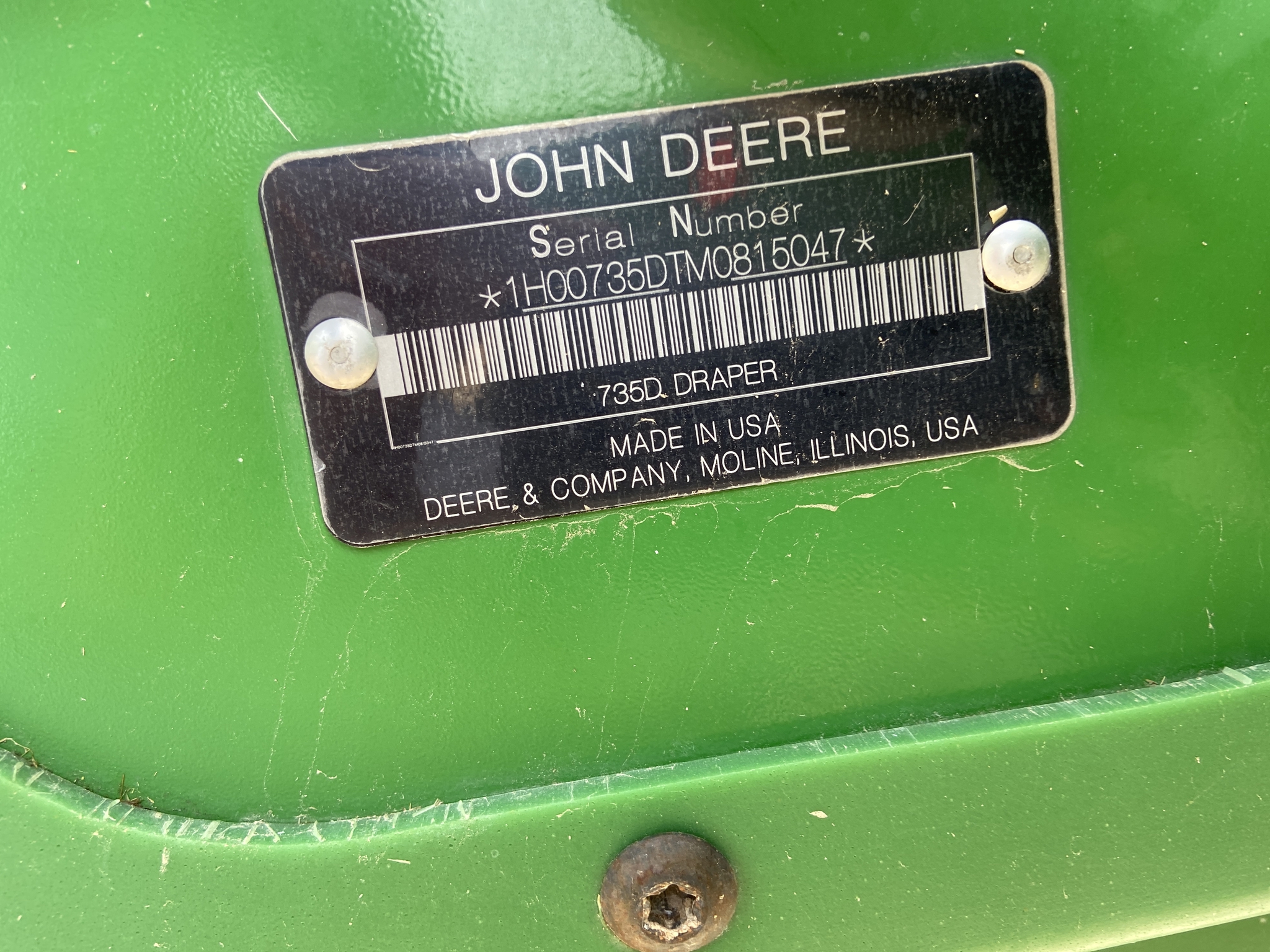 2021 John Deere 735D Image 10