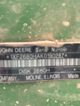 2019 John Deere 2680H