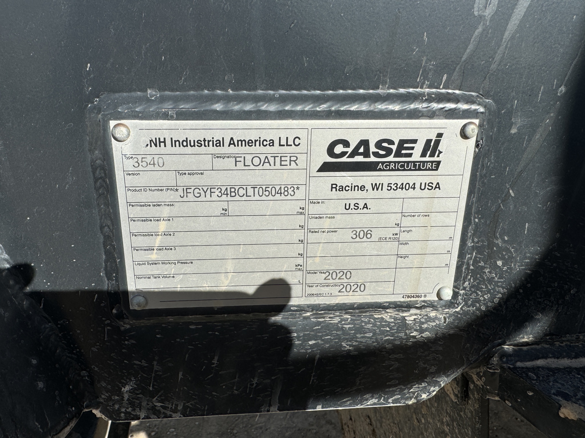 2020 Case IH 3540 Image 2