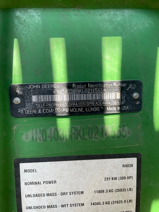2021 John Deere R4038 - Photo9