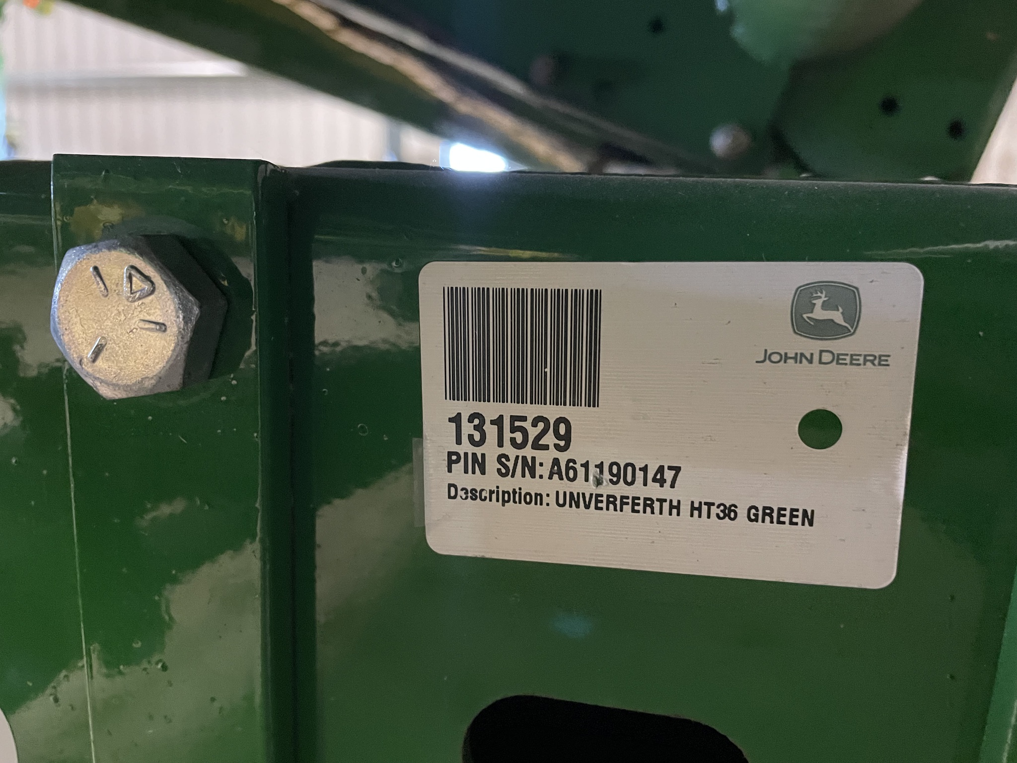  2016 Unverferth HT36 at Heritage Tractor in Mendota, IL