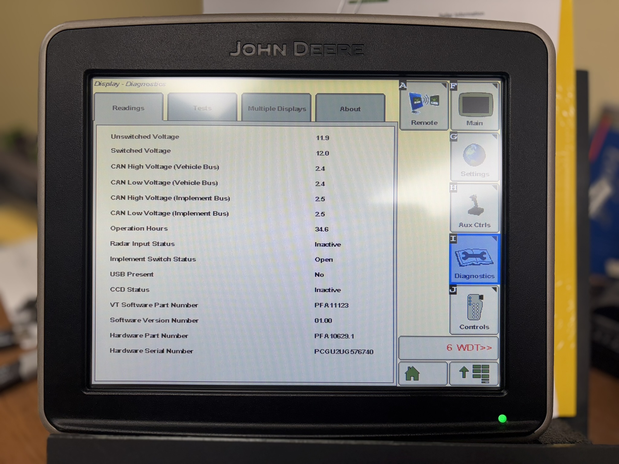 2016 John Deere 2630 Display Image 1