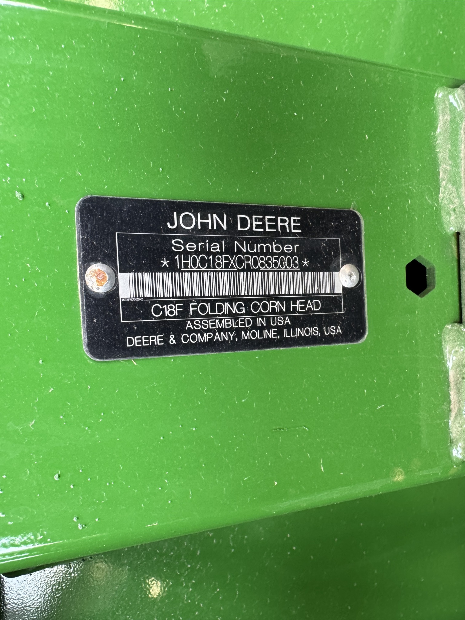  2025 John Deere C18F at Heritage Tractor in Pittsburg, KS