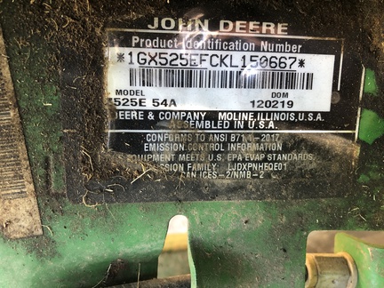 Photo of 2019 John Deere Z525E