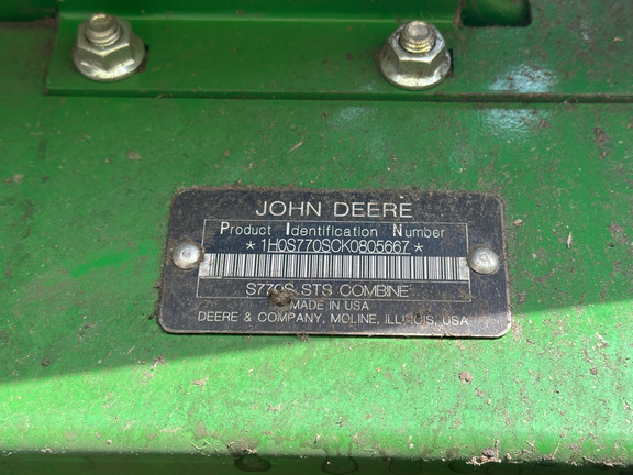 2019 John-Deere S770