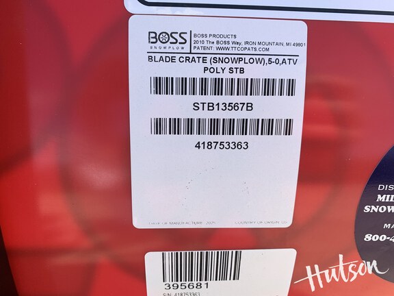 Photo of 2025 Boss STB13567B / STB13565