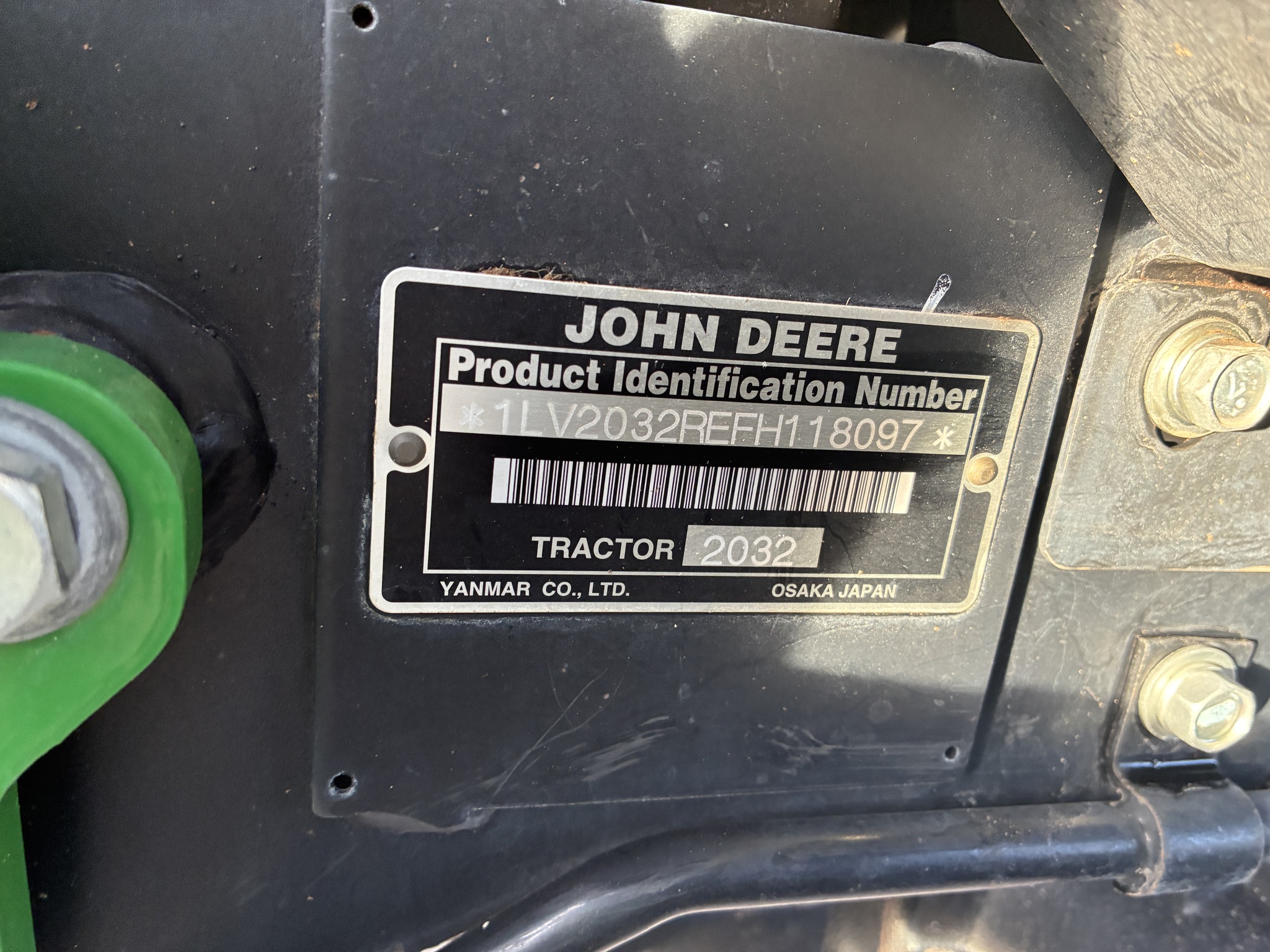 2015 John Deere 2032R Image 27