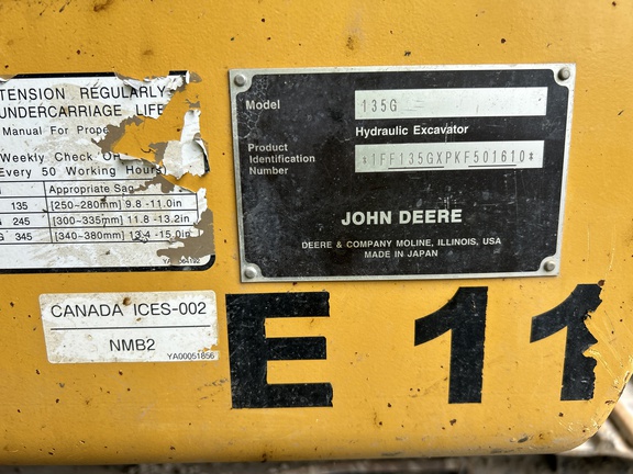 2019 John Deere 135G