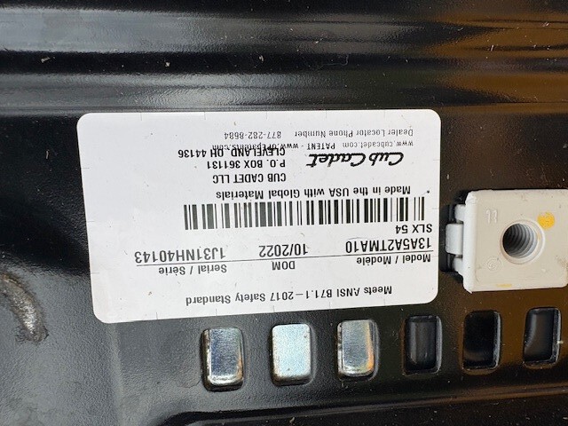 Cub Cadet SLX54 Image 5