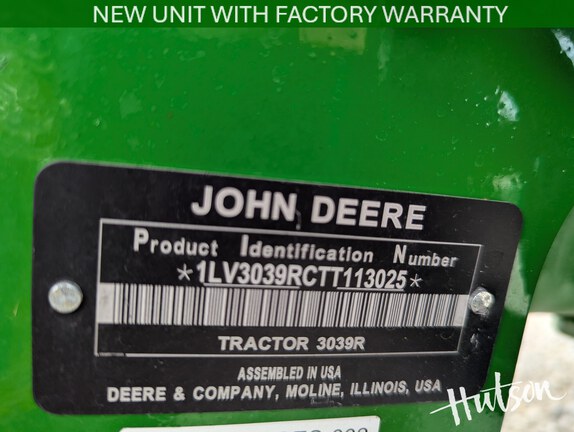 Photo of 2026 John Deere 3039R