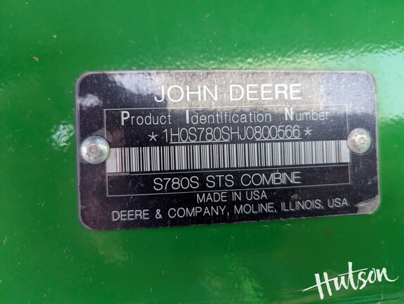 Photo of 2018 John Deere S780