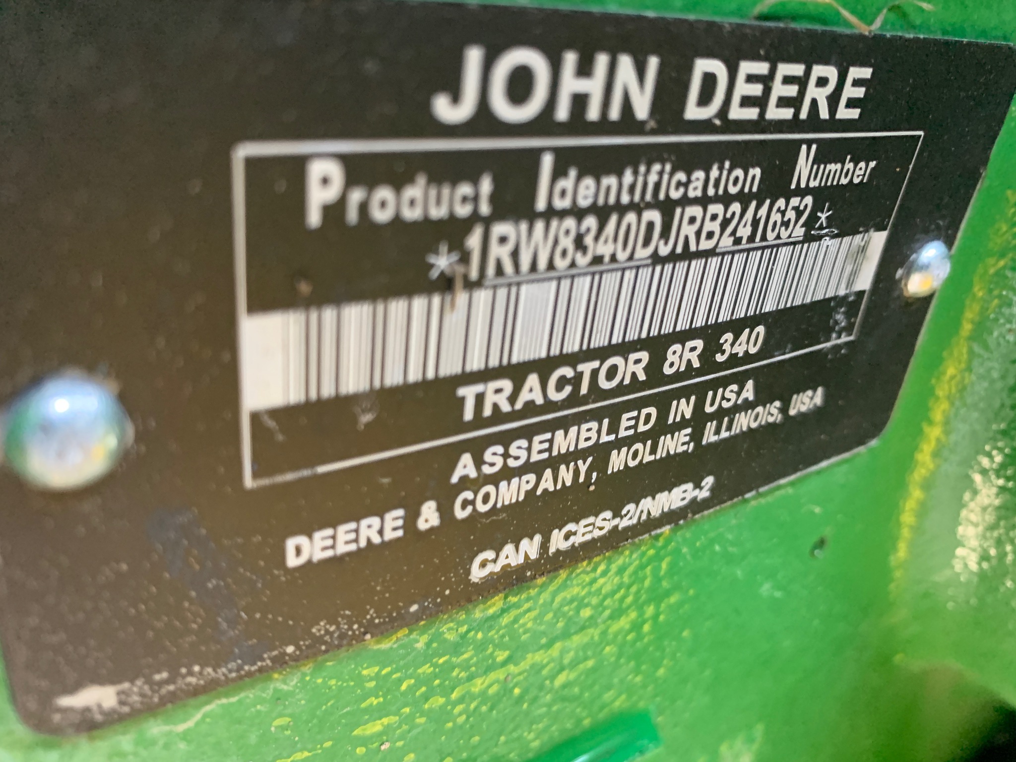  2024 John Deere 8R 340 at Heritage Tractor in Lamar, MO