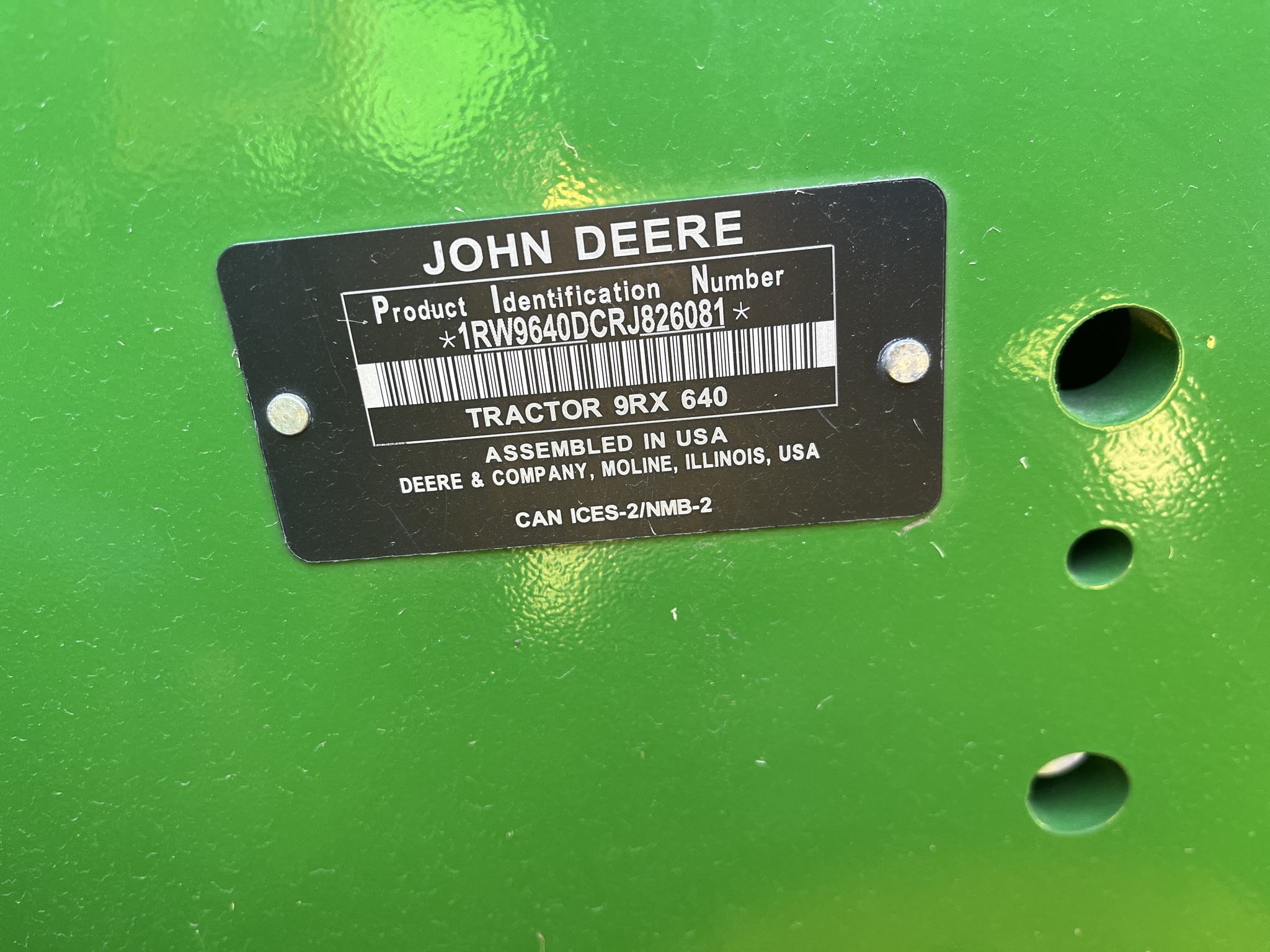  2024 John Deere 9RX 640 at Heritage Tractor in Monmouth, IL
