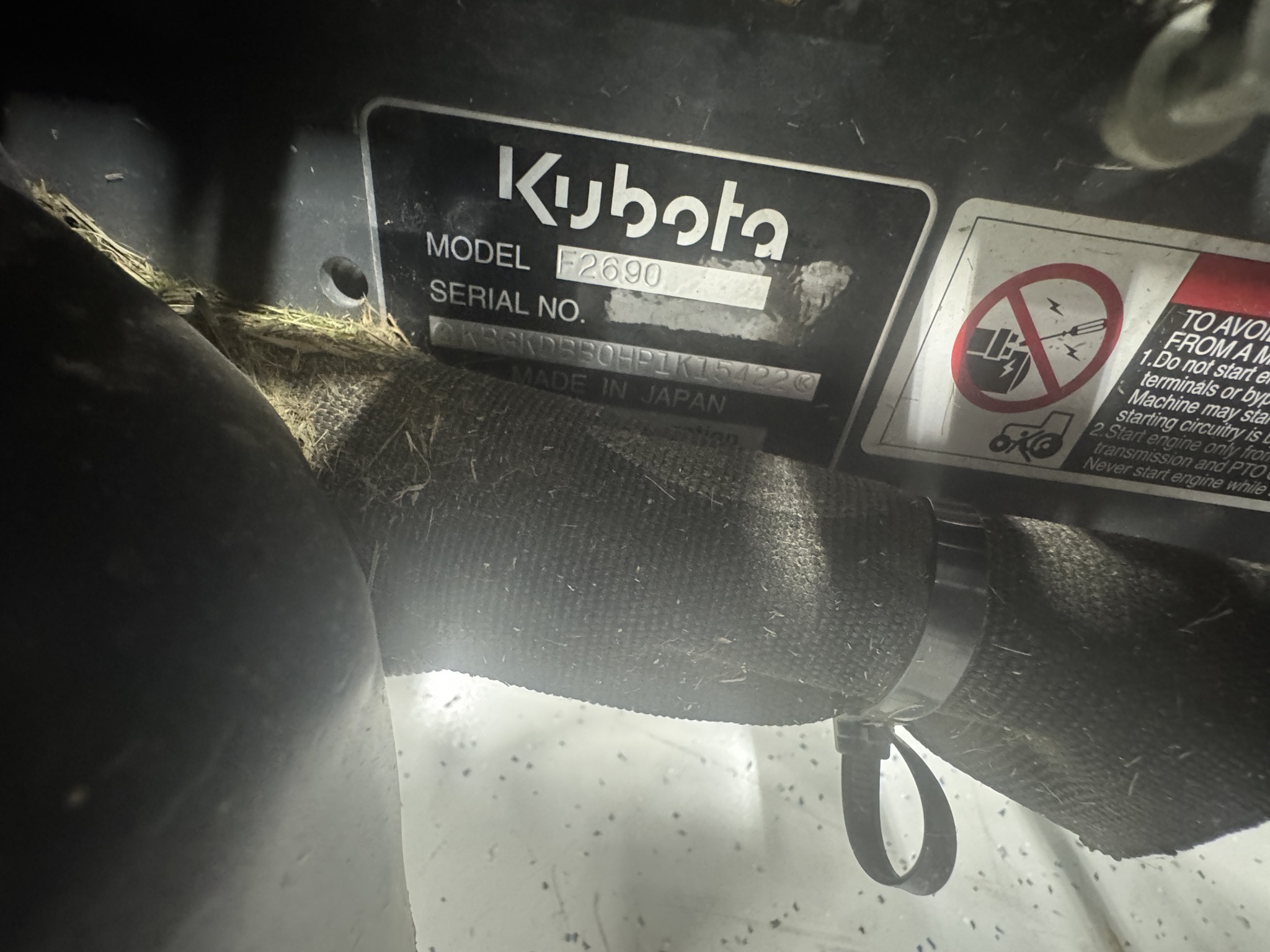 2024 Kubota F2690 Image 6