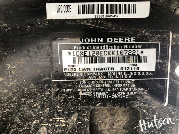 Photo of 2019 John Deere E120