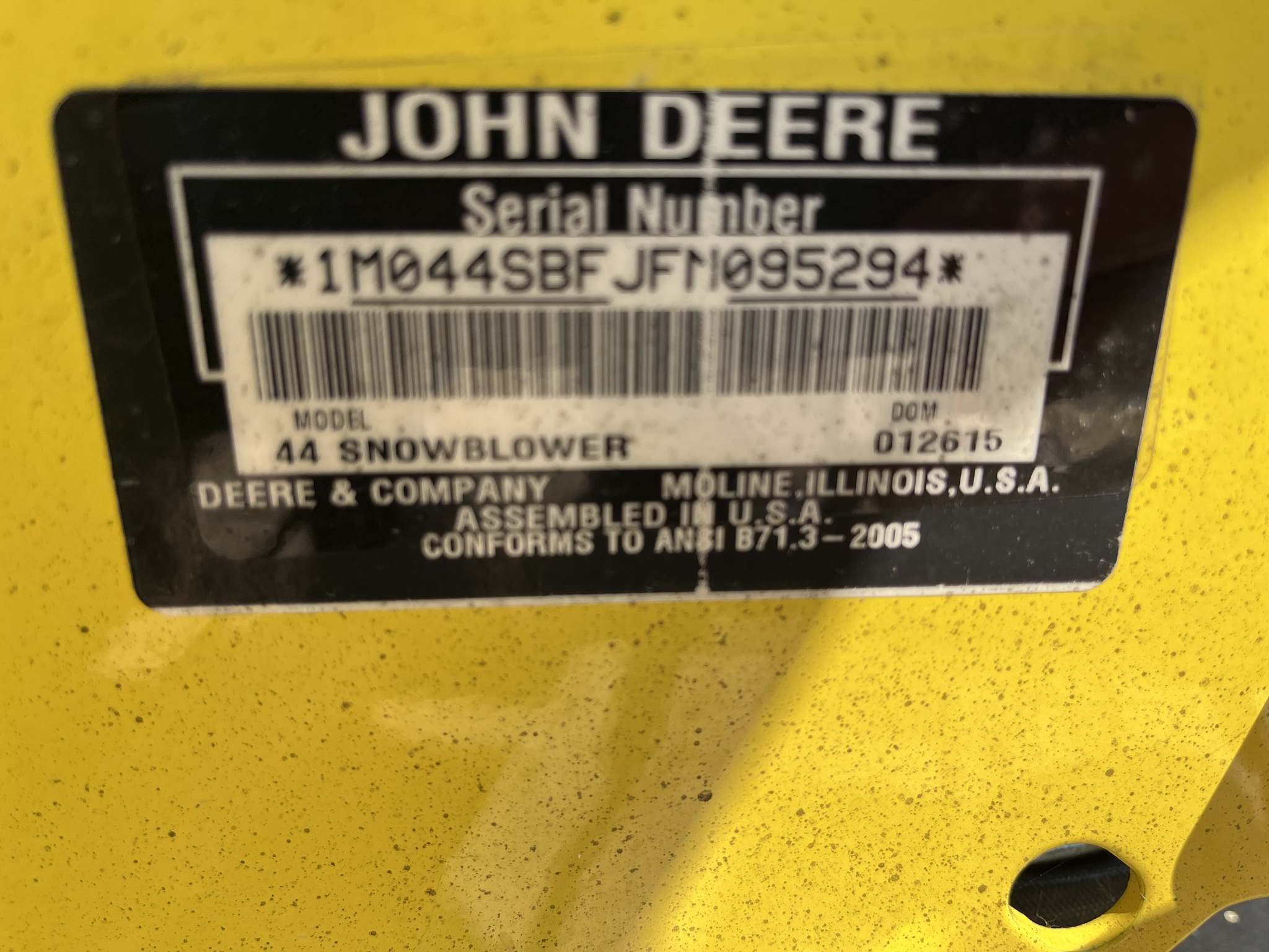 2015 John Deere 44 Image 5
