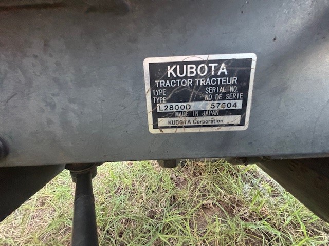 2007 Kubota L2800 Image 10
